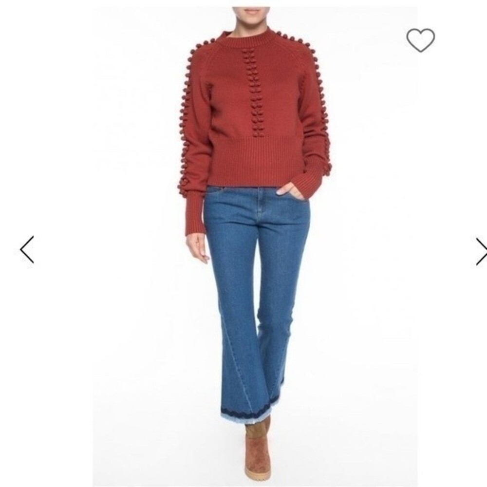 SEE BY CHLOE Flare Blue Denim Jeans in Shady Cobalt 27